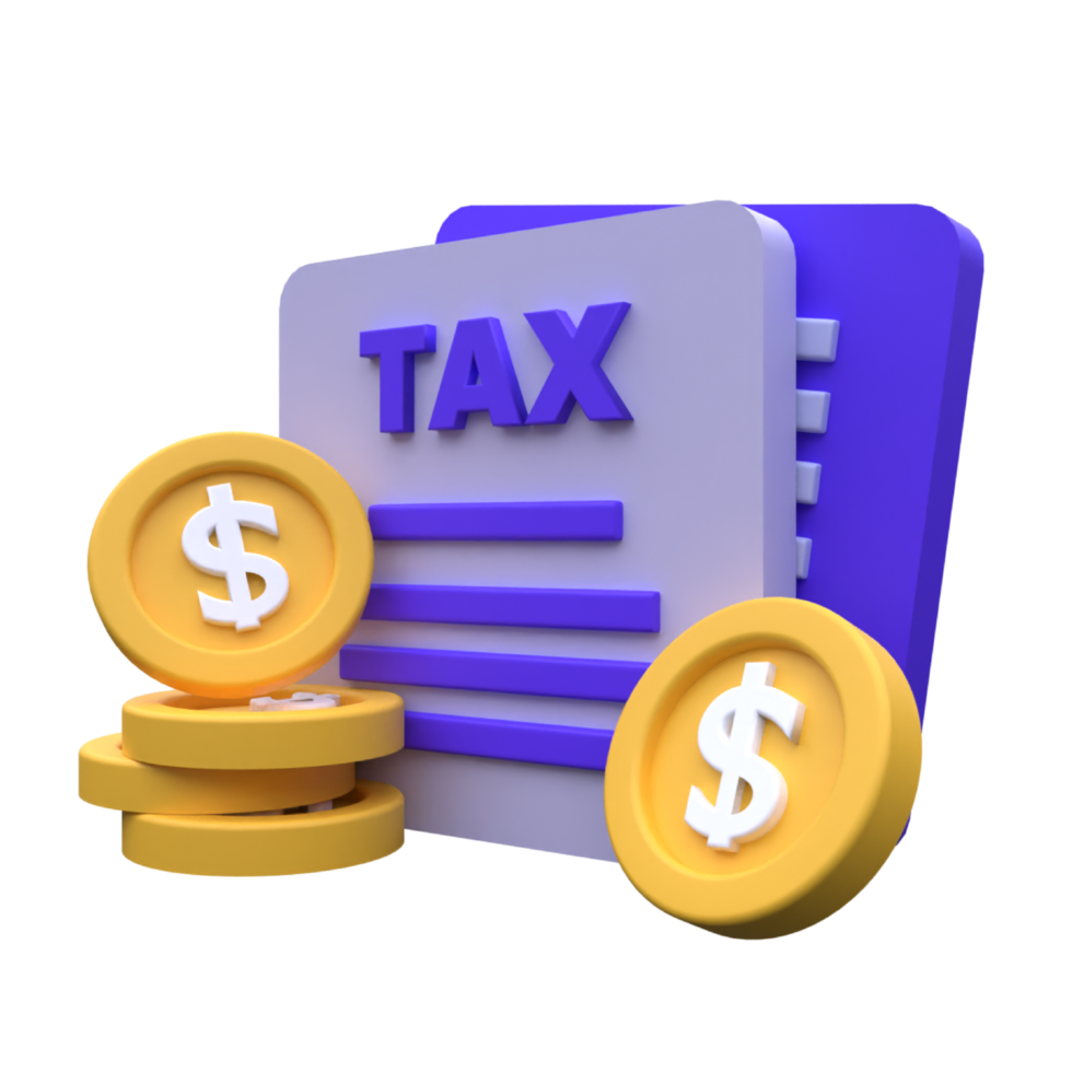 Tax preparation documents and calculator