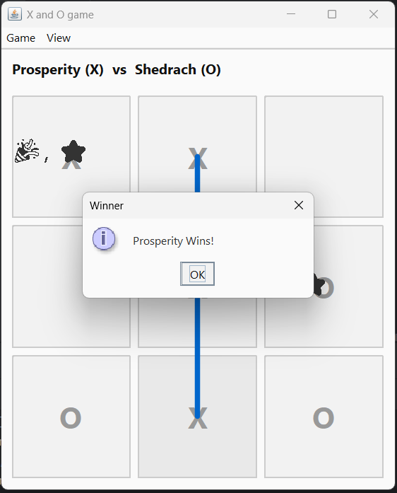 Tic Tac Toe app screenshot